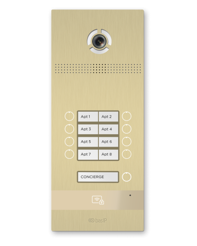 BI-08FB GOLD. Вызывная панель IP-домофона. BAS-IP в Альметьевске