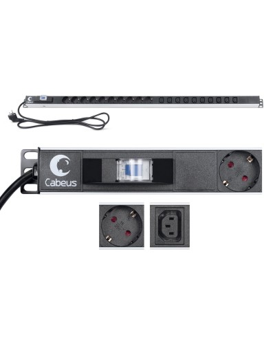 PDU-16-10S-10C13-B (9552c). Блок розеток. CABEUS в Альметьевске