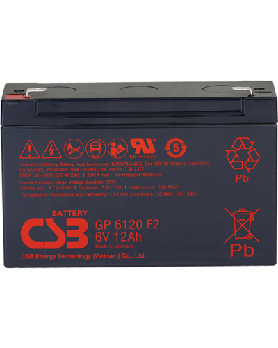 CSB GP 6120. Аккумулятор герметичный свинцово-кислотный. CSB в Альметьевске