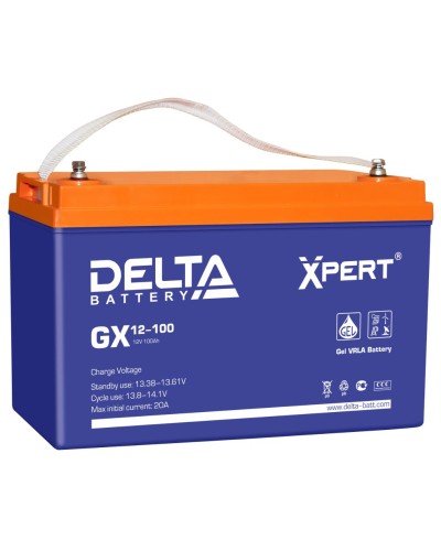 Delta GX 12-100. Аккумулятор герметичный свинцово-кислотный. Delta в Альметьевске
