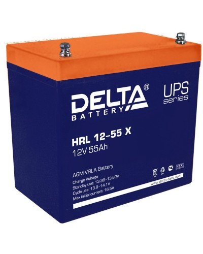 Delta HRL 12-55 X. Аккумулятор герметичный свинцово-кислотный. Delta в Альметьевске