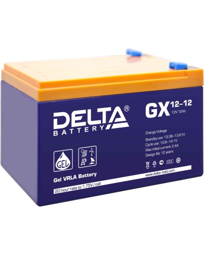 Delta GX 12-12. Аккумулятор герметичный свинцово-кислотный. Delta в Альметьевске