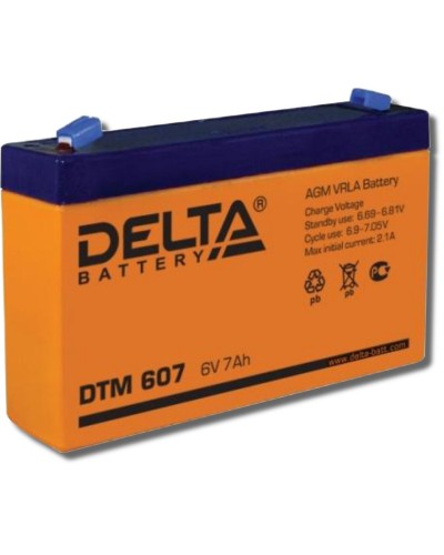 Delta DTM 607. Аккумулятор герметичный свинцово-кислотный. Delta в Альметьевске