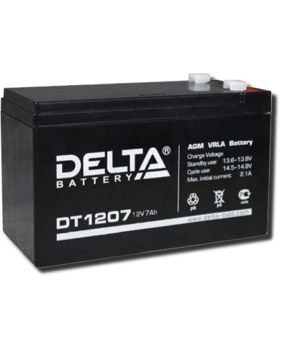 Delta DT 1207. Аккумулятор герметичный свинцово-кислотный. Delta в Альметьевске