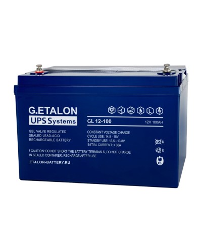 G.ETALON GL 12-100. Аккумулятор герметичный свинцово-кислотный. ETALON в Альметьевске