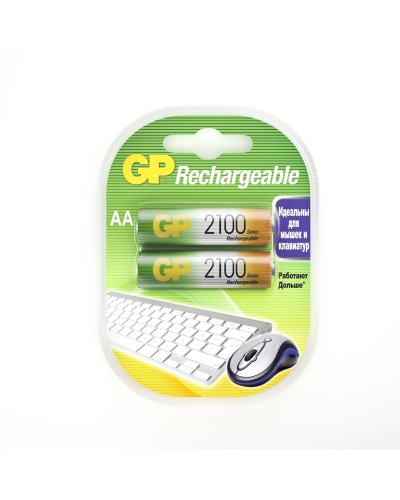 GP 210AAHC AA (GP 210AAHC-2DECRC2), упак. 2 шт.. Перезаряжаемые аккумуляторы. GP Batteries в Альметьевске
