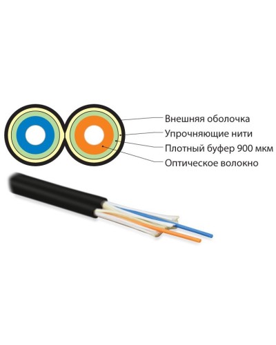FO-D3-IN-50-2-LSZH-BK. Кабель волоконно-оптический многомодовый. Hyperline в Альметьевске