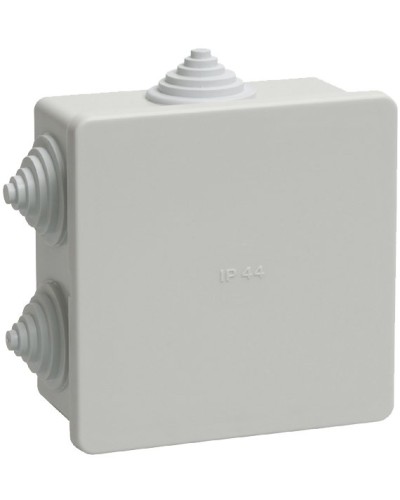Коробка распаячная КМ41235 85х85х40 открытой проводки IP44 6 гермовводов серая (UKO11-085-085-040-K41-44). Коробка распаячная безгалогенная (HF). IEK в Альметьевске