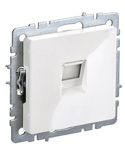 Розетка RJ45 РК10-БрБ кат.5E, белая BRITE (BR-K10-1-K01). Розетка компьютерная. IEK в Альметьевске