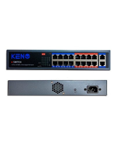KN-SW1602POE+. Коммутатор с питанием по PoE. KENO в Альметьевске