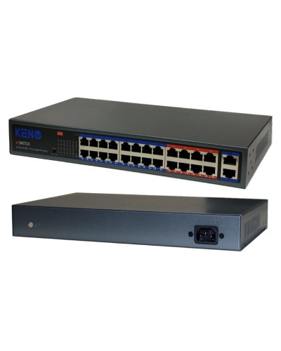 KN-SW2402POE+. Коммутатор с питанием по PoE. KENO в Альметьевске