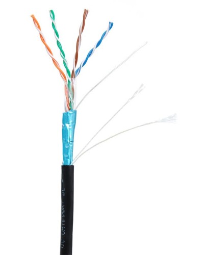 F/UTP 4pair, Cat5e, Out, PE (EC-UF004-5E-PE-BK-1). Кабель «витая пара» (LAN) для структурированных систем связи. NETLAN в Альметьевске