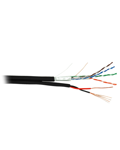 F/UTP 4pair, Cat5e, Out, PVC+PWR (EC-UF004-5E-PC075-PE-BK). Кабель «витая пара» (LAN) для структурированных систем связи. NETLAN в Альметьевске