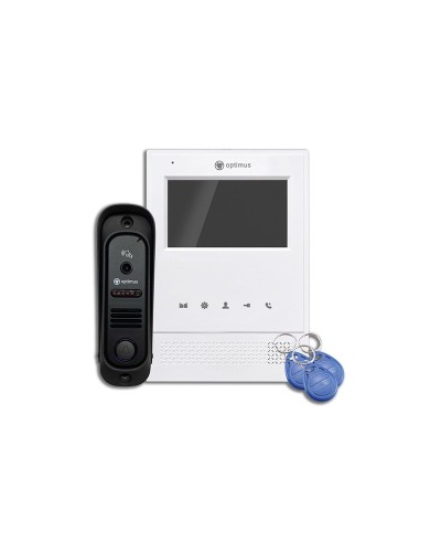 Leader 2.0 IK-4.0 (w+b). Комплект видеодомофона. Optimus в Альметьевске