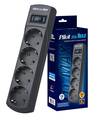 Pilot m-MAX 1.8м. Сетевой фильтр. Pilot в Альметьевске