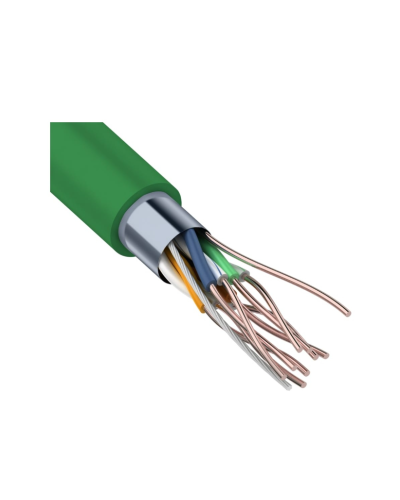 F/UTP, CAT 5e, нг(А)-LSLTx, 4х2х0,52мм, 24AWG, INDOOR, SOLID, зеленый, 305м REXANT (01-0161). Кабель «витая пара» (LAN) для структурированных систем связи. Rexant в Альметьевске