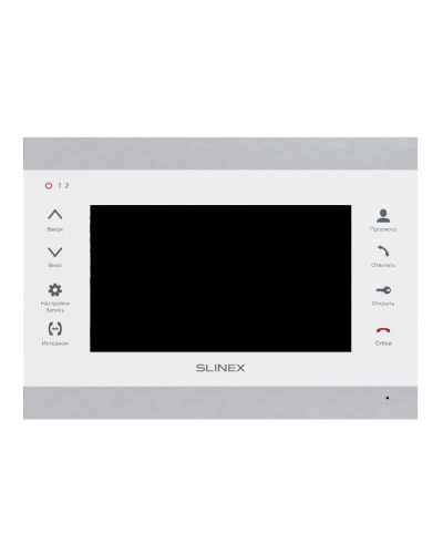 SL-07MHD (серебро+белый). Монитор домофона цветной с функцией «свободные руки». SLINEX в Альметьевске