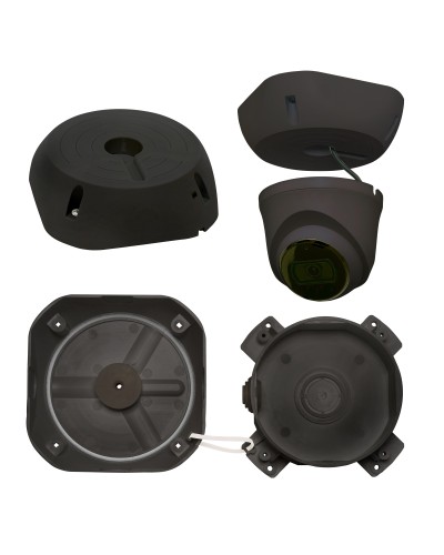 МК-4 PRO (цвет черный). Монтажная коробка для крепления уличных видеокамер. SLT в Альметьевске