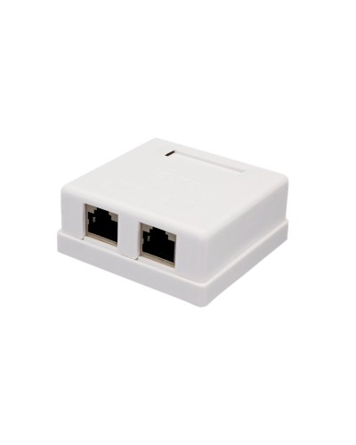 Розетка настенная RJ-45, 8P8C, Cat.6, 2 порта FTP (10-0353): Компьютерная розетка в Альметьевске