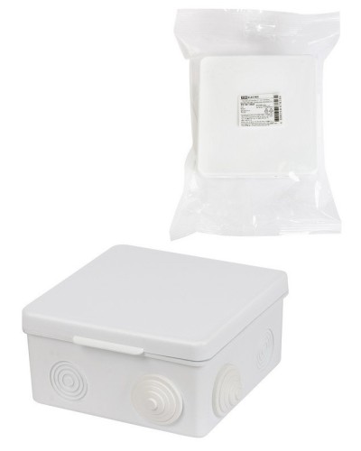 Коробка ОП 100х100х55мм, крышка, IP54, 8вх. (SQ1401-0513). Распаячная коробка. TDM ЕLECTRIC в Альметьевске