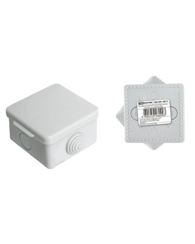 Коробка ОП 65х65х50мм, крышка, IP54, 4вх (SQ1401-0511). Распаячная коробка. TDM ЕLECTRIC в Альметьевске