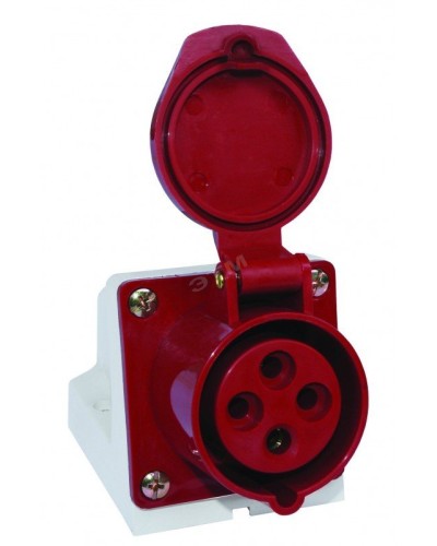 Розетка 124 стационарная 3Р+РЕ 32А 380В IP44 (SQ0602-0005). Розетка. TDM ЕLECTRIC в Альметьевске