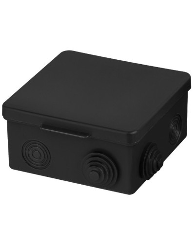 Распаячная коробка ОП 100х100х55мм, крышка, IP54, 8вх., черная TDM (SQ1401-0913). Распаячная коробка ОП. TDM ЕLECTRIC в Альметьевске
