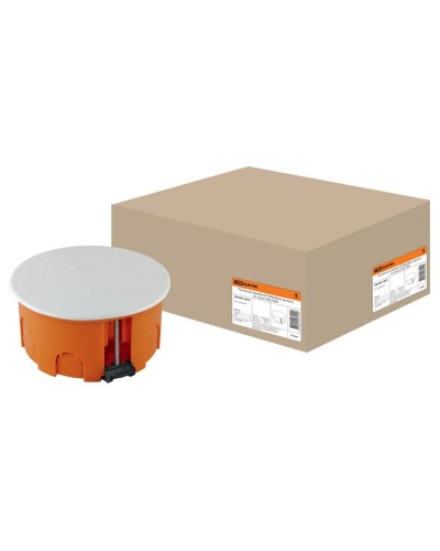 Распаячная коробка СП D80х40мм, крышка, пл. лапки, IP20, TDM (SQ1403-1025). Распаячная коробка СП. TDM ЕLECTRIC в Альметьевске