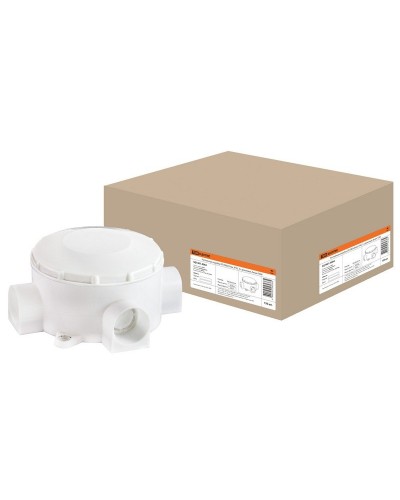 Распаячная коробка ОП D80х35мм, IP42, 3-х рожковая, белая TDM (SQ1401-4004). Распаячная коробка ОП. TDM ЕLECTRIC в Альметьевске