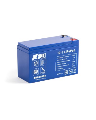 Skat i-Battery 12-7 LiFePo4 (645). Li-Ion аккумулятор. Бастион в Альметьевске
