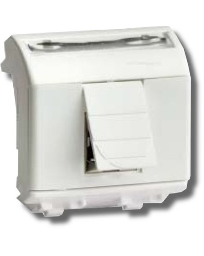 Розетка RJ-45 Brava 2 модуля белая (76655B): Розетка компьютерная с двумя разъёмами в Альметьевске