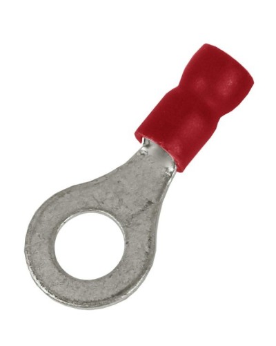 Наконечник НКИ 0,25-1,5 М6 (D6,4мм) с отверстием под винт (100 шт) (2A6P-EE-PVC). Наконечник с отверстием под винт и изолированным фланцем ПВХ. ДКС в Альметьевске