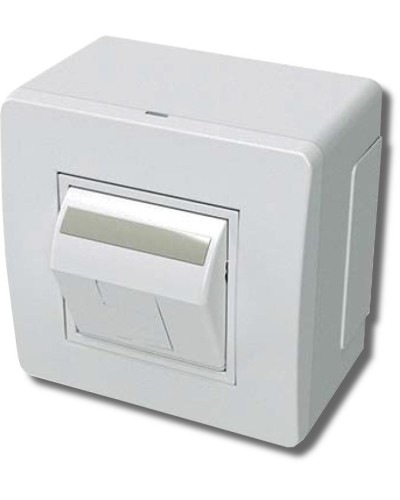 Коробка в сборе с 1 розеткой RJ45, кат.5е, белая (10665): Коробка в сборе в Альметьевске