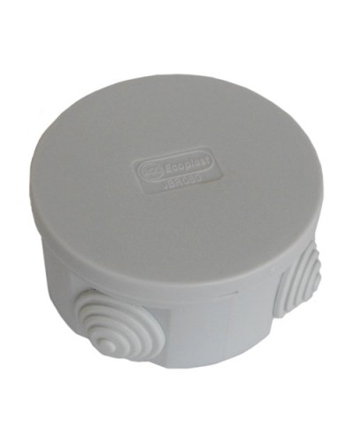 Коробка JBR080 D=80х40, 4 вых., IP44, серая (44005). Коробка монтажная. Экопласт в Альметьевске
