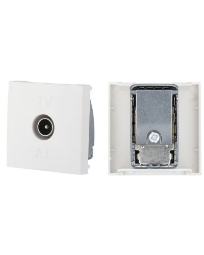 Розетка TV оконечная, белый LK45 (852104). Розетка TV. Экопласт в Альметьевске
