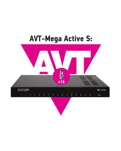 AVT-Mega Active S. 16-ти канальный комплект для передачи AHD/CVI/TVI 5Mp/4Mp/1080p. Инфотех в Альметьевске