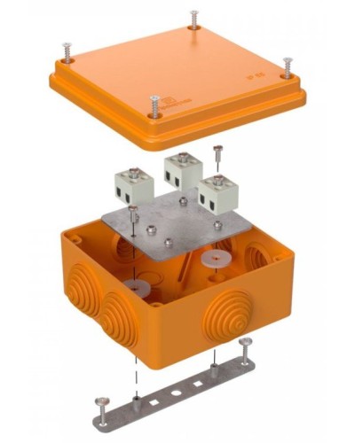 Коробка огнестойкая 100х100х50 (40-0300-FR1.5-6). Коробка огнестойкая для открытой установки. Промрукав в Альметьевске